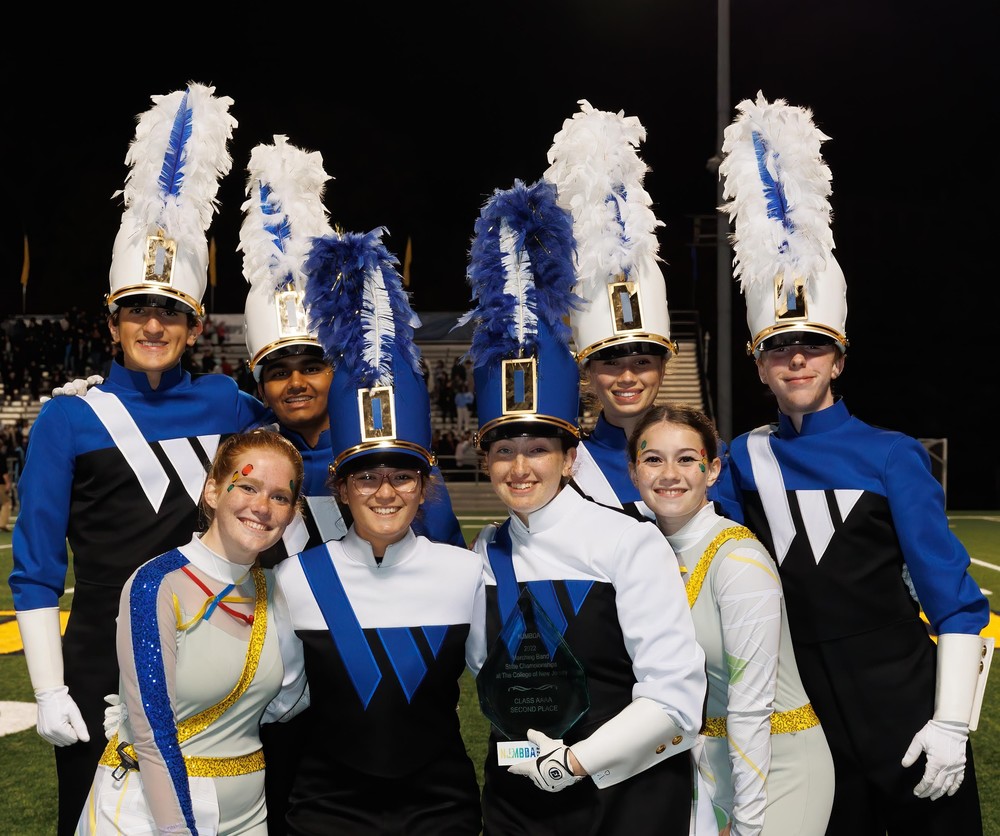 WHS Marching Band members who placed 7th  in regional competition
