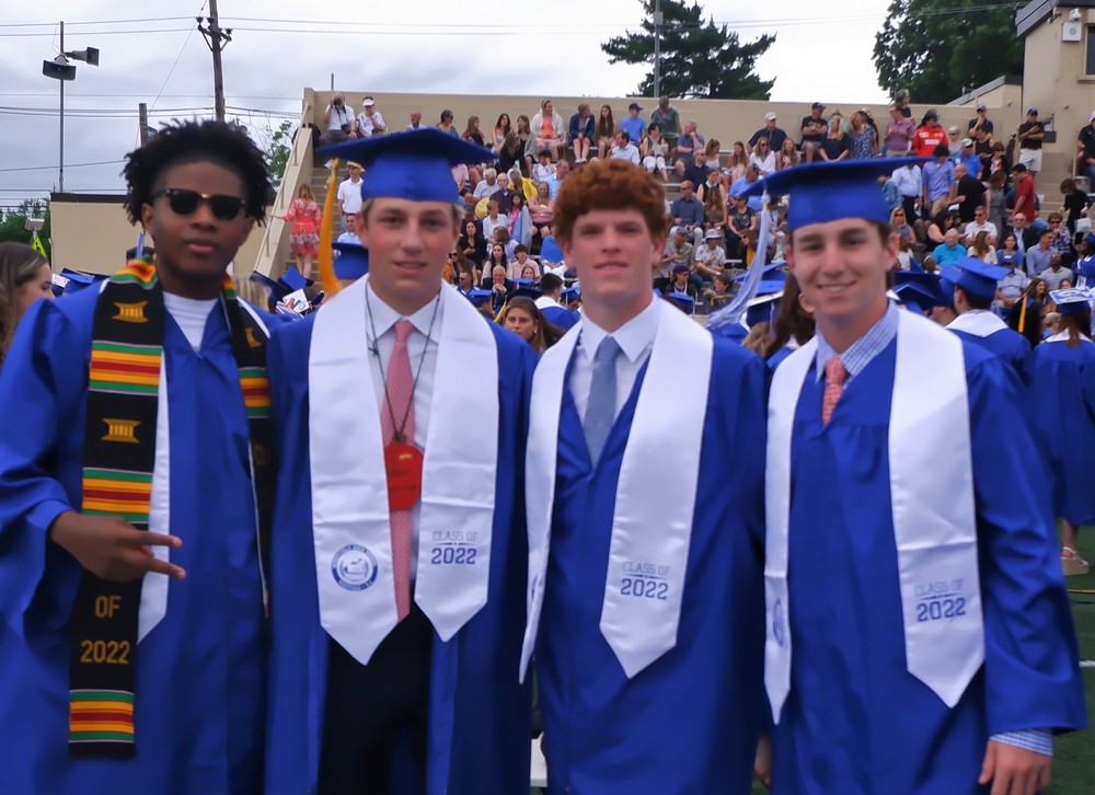 WHS graduates pose for picture during commencement 