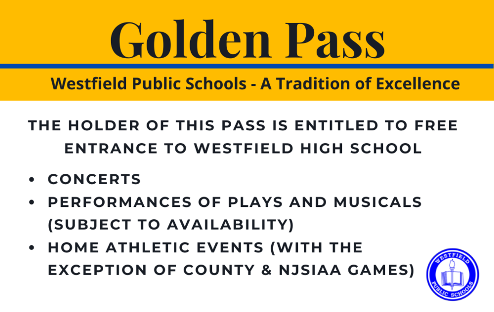 Image of the Golden Pass for Westfield Senior Citizens