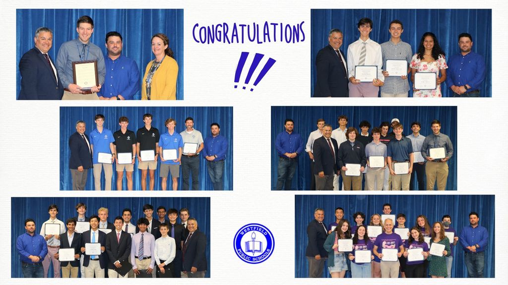 Photo collage of student and staff recognitions at Board meeting