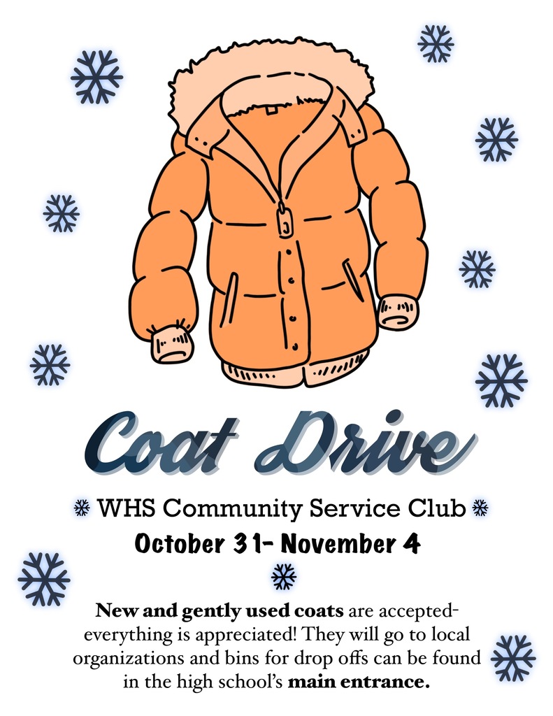 WHS Community Service Coat Drive