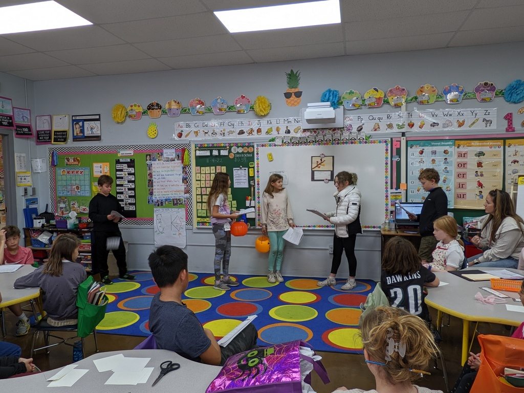McKinley 5th graders present "Readers' Theater" skits to 2nd graders