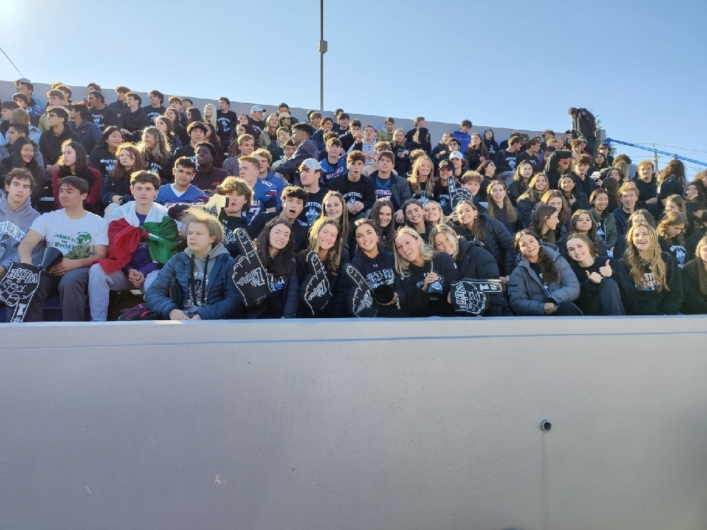 senior section in the stands