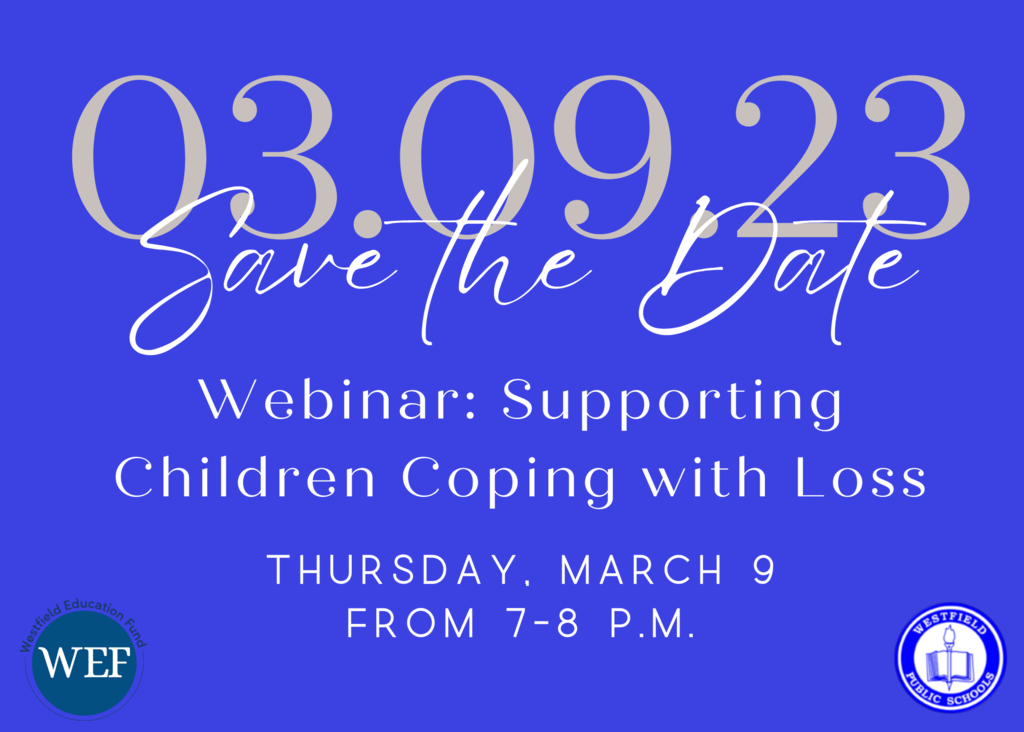 Graphic about webinar on supporting children coping with loss