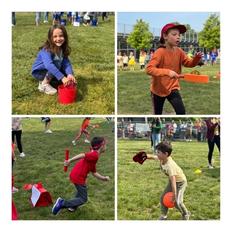 Photo collage of Kindergarten Field Day