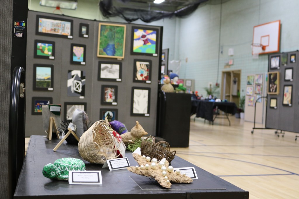 Student artwork on display at District Art Show